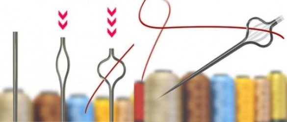 Aguja con ojo regulable por Woo Moon-Hyung