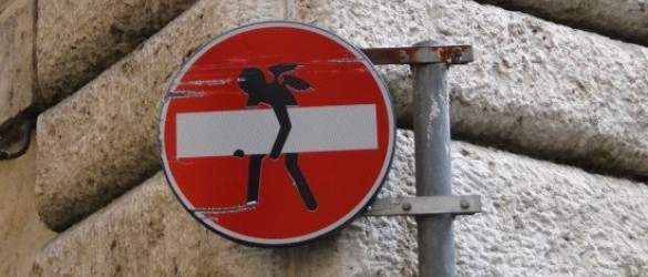 Grafica callejera en Roma