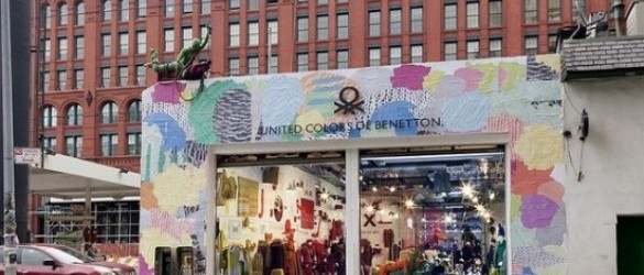 Sensual pop-up store de Benetton en el Soho de Nueva York.