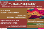 Workshop de fieltro- Pablo Insaurraldi