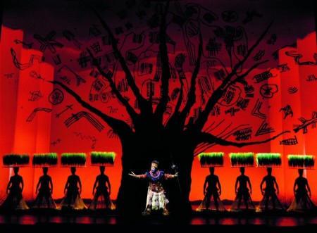 Rafiki en el musical El Rey León en Madrid